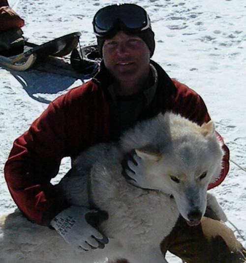 Musher Jeff Martin with Ace